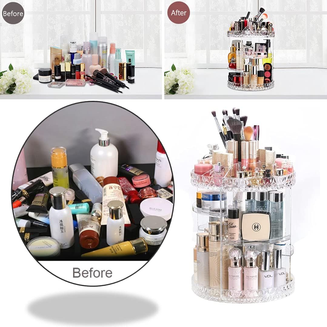 💎 Organizador Giratorio 360° en Acrílico – ¡Belleza y Orden en un Solo Giro! 💄✨