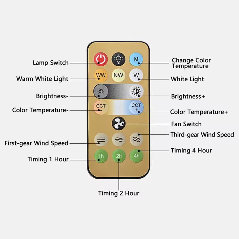 💡 BOMBILLO CON VENTILADOR PORTÁTIL Y CONTROL REMOTO